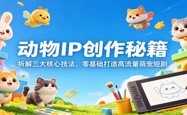 动物IP创作秘籍：拆解三大核心技法，零基础打造高流量萌宠短剧
