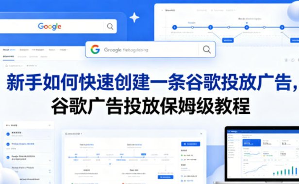 新手如何快速创建一条谷歌投放广告,谷歌广告投放保姆级教程