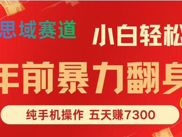 年前爆火项目，5天赚了7300