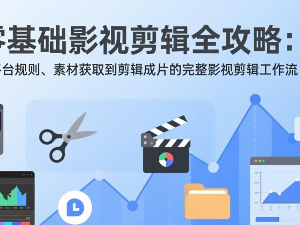 零基础影视剪辑全攻略：从平台规则、素材获取到剪辑成片的完整影视剪辑工作流