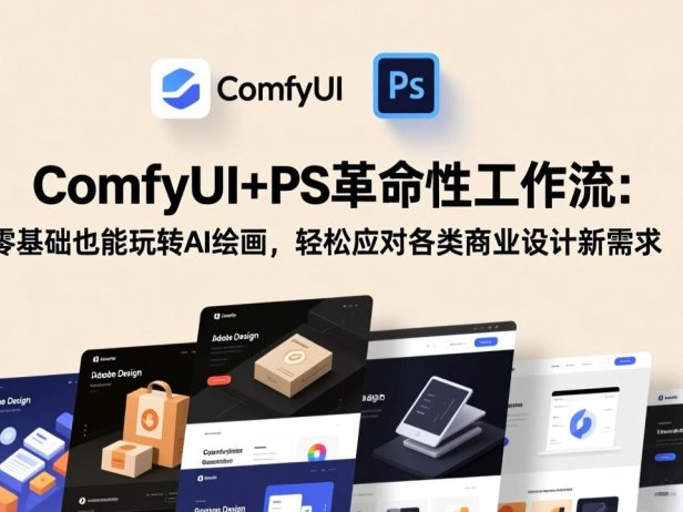 ComfyUI+PS革命性工作流:零基础也能玩转AI绘画,轻松应对各类商业设计新需求