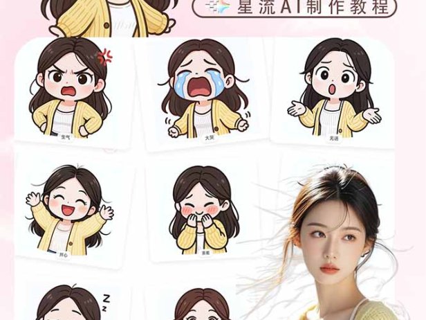 一张照片秒变N种专属表情包,三步搞定可爱搞怪治愈风,从此斗图聊天不再到处存别人图