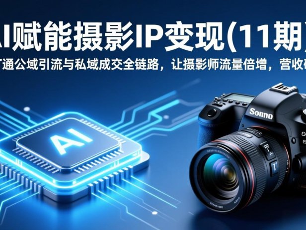 AI赋能摄影IP变现(11期