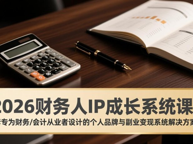 2026财务人IP成长系统课：一套专为财务/会计从业者设计的个人品牌与副业变现系统解决方案