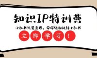 知识IP特训营 :小红书-流量变现,带你轻松玩转小红书(23节视频课)