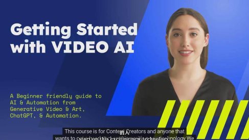 如何使用AI人工智能制作生成人物视频课程-11节课-中英字幕