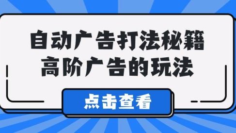 A lice自动广告打法秘籍,高阶广告的玩法