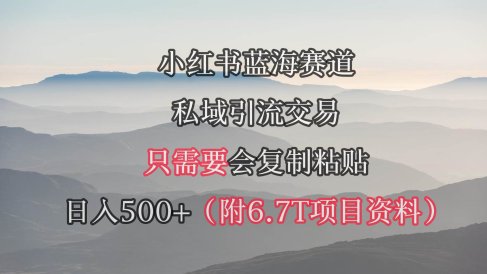 小红书短剧赛道,私域引流交易,会复制粘贴,日入500+(附6.7T短剧资源)