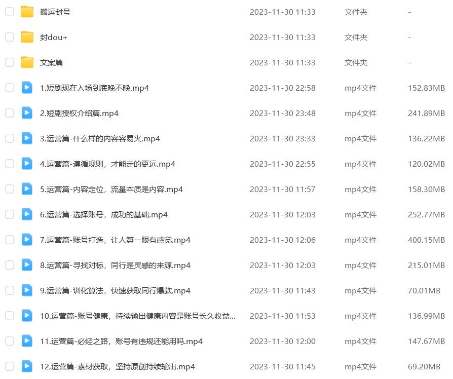 外面收费1980的短剧推广运营，可长期，正规起号，单作品收入5000