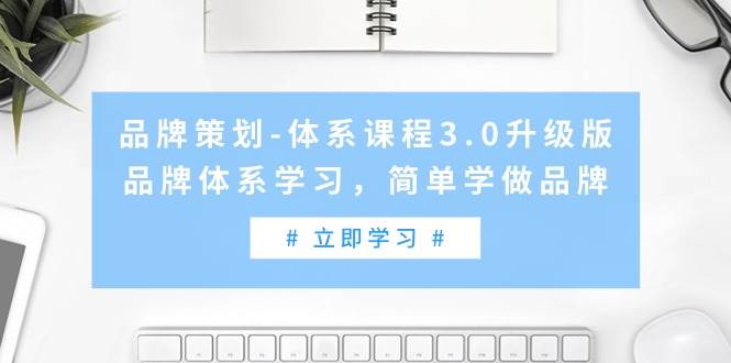 品牌策划-体系课程3.0升级版,品牌体系学习,简单学做品牌(高清无水印)