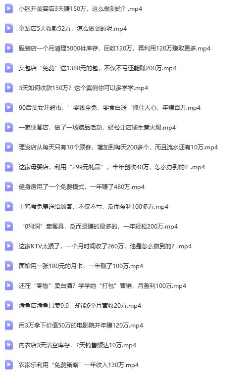 真实有效391套商业模式,年入几十到几百万案例解析(电子书+视频+图文)